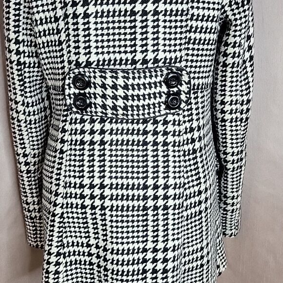 IZ BYER CALIFORNIA Houndstooth Double Breasted Coat Medium - Picture 7 of 9